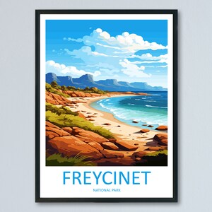 Freycinet National Park Travel Print Wall Freycinet National Park Wall Hanging Home Décor Freycinet Gift Art Lovers Art Australia Art