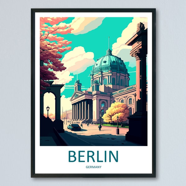 Berlin Travel Print Wall Art Berlin Wall Hanging Home Décor Berlin Gift Art Lovers Germany Art Lover Gift Berlin Wall Décor Berlin Print