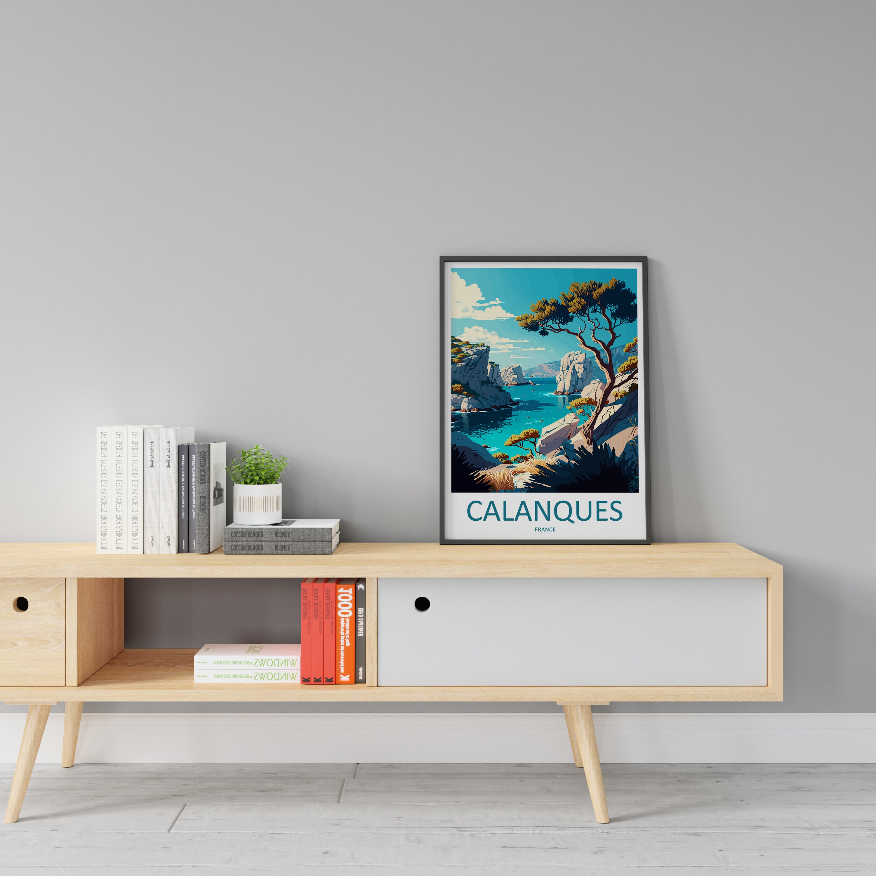 Discover Affiche Les Calanques Voyage Ancien