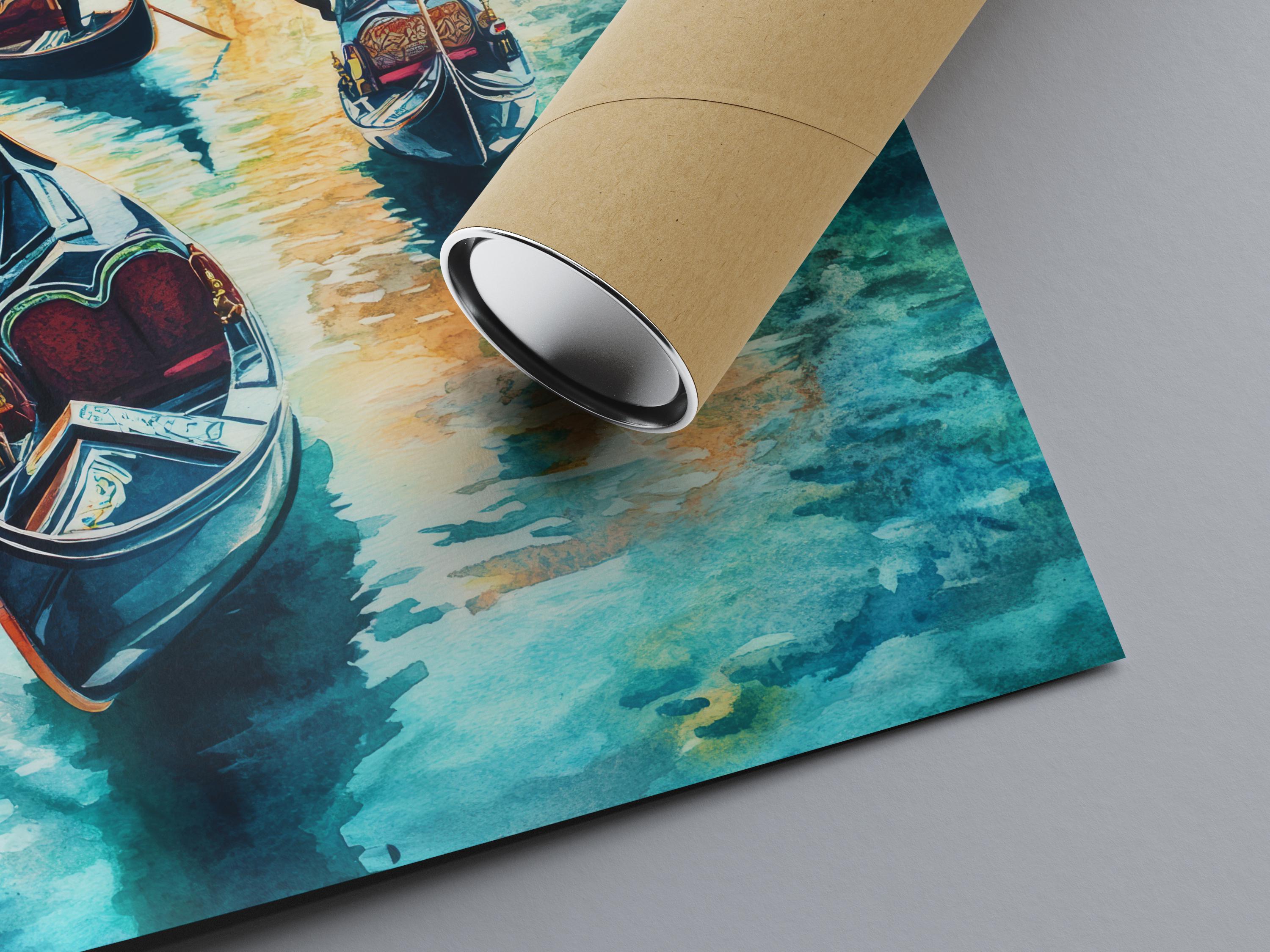 ヴェネツィアの水彩画ポスター 壁アート ヴェネツィア 壁掛け ホーム