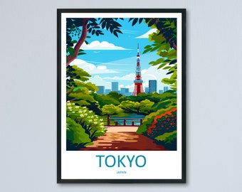 Japan Travel Print Wall Art Japan Wall Hanging Home Décor Japan Gift Art Lovers Tokyo Art Lover Gift Tokyo Travel Gift