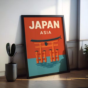 Japan Preppy Poster Wall Art Japan Wall Decor Home Décor Japan Gift Japan Art Lover Gift, Travel Souvenir Print