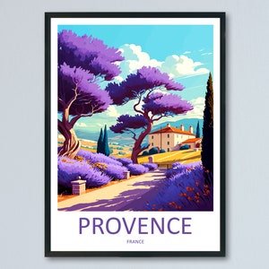 Provence Travel Print Wall Art Provence Wall Hanging Home Décor Provence Gift Art Lovers France Art Lover Gift Provence Art Provence Art