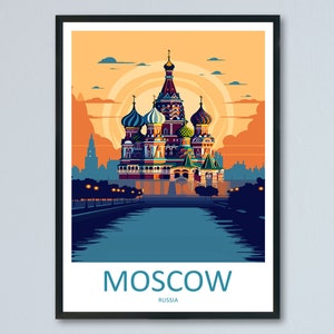 Moscow Print Moscow Home Decor Landscape Art Print Moscow Wall Art for Russia Enthusiast Gift Wall Hanging Moscow Russia Print