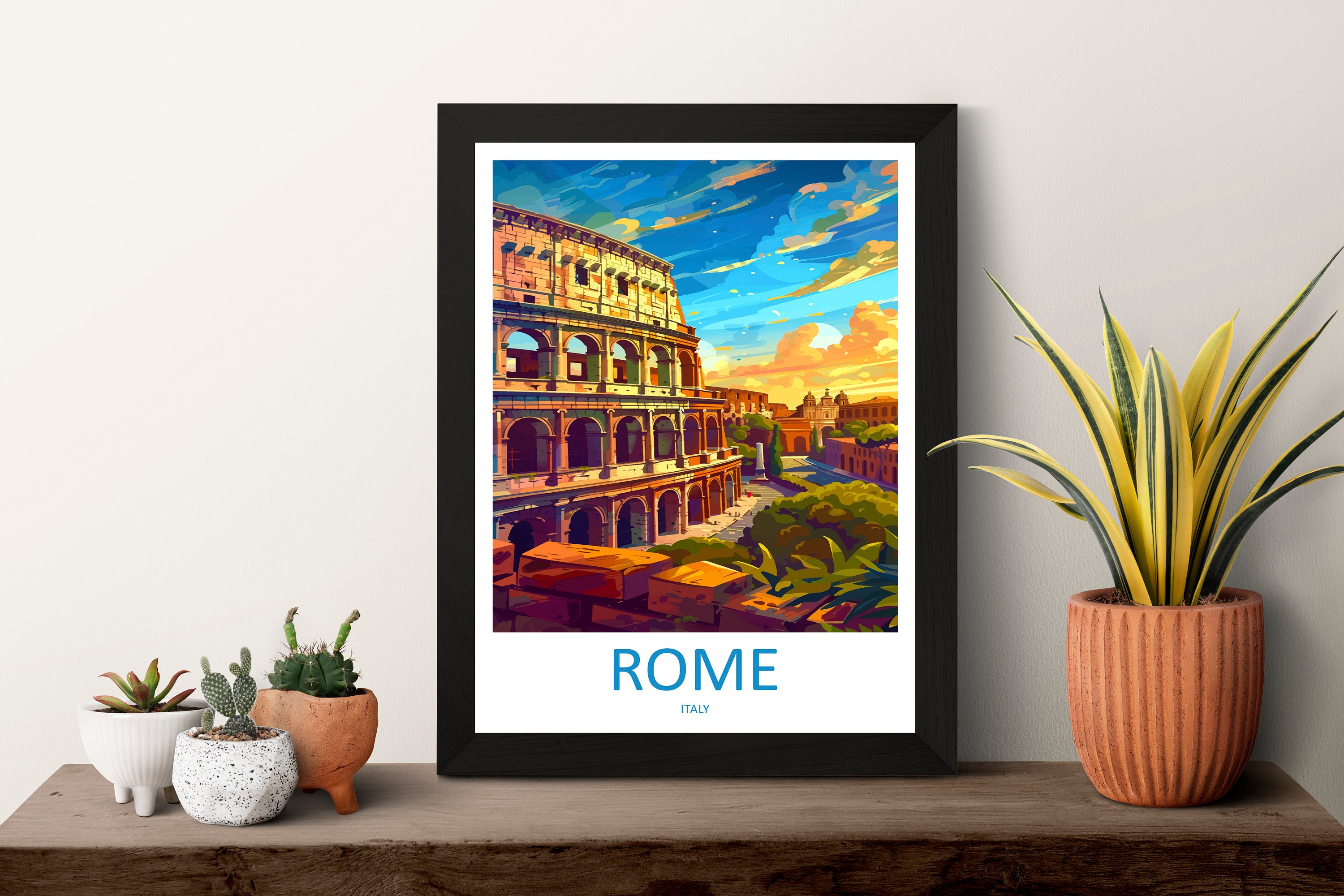 Wall Prints Rome Rome Travel Print Wall Art Rome Wall Hanging Home Décor Rome Gift Art ...