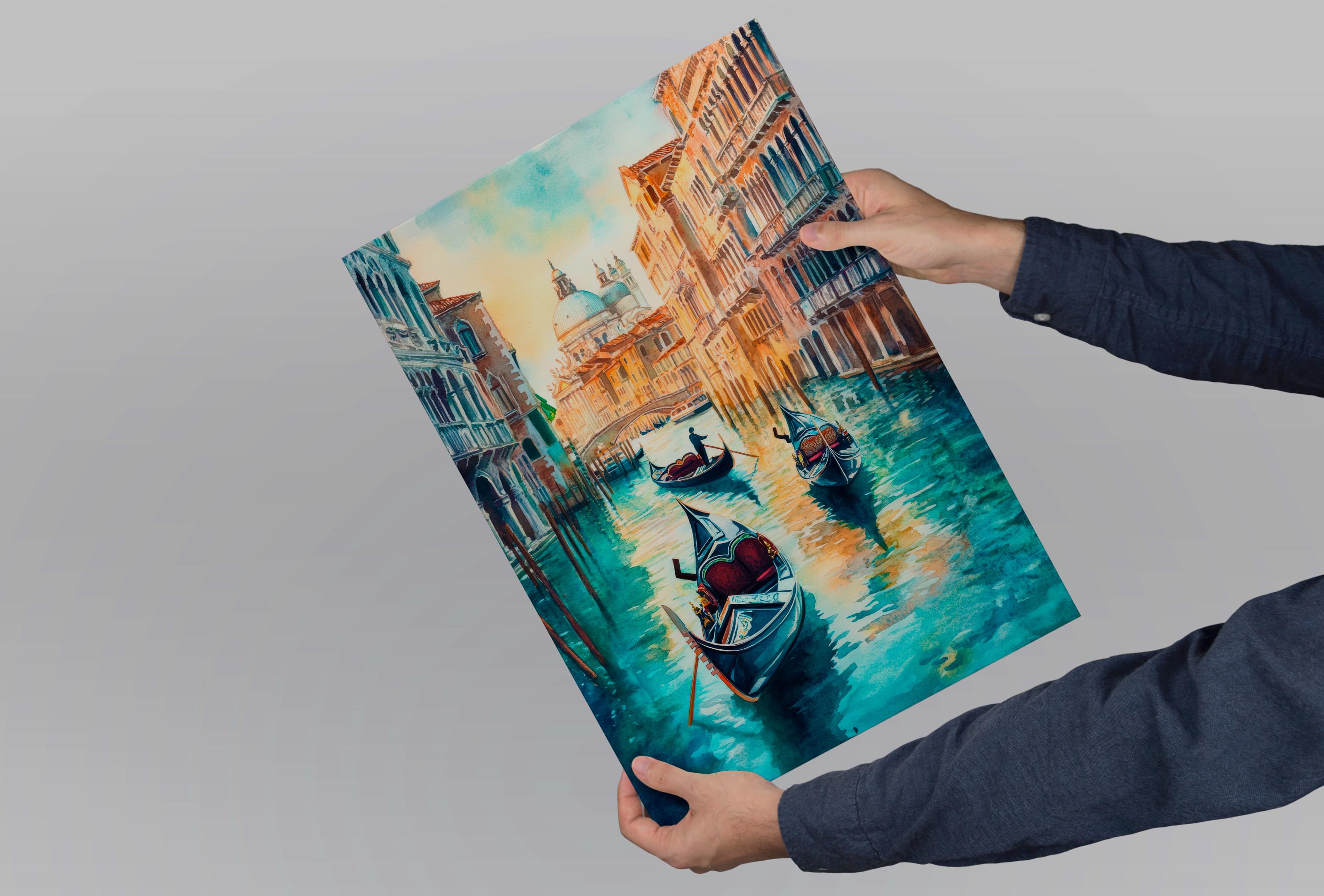 ヴェネツィアの水彩画ポスター 壁アート ヴェネツィア 壁掛け ホーム