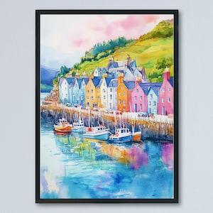 Isle of Skye Watercolor Poster Wall Art Isle of Skye Wall Hanging Home Décor Isle of Skye Gift Art Lovers Scotland Wall Art