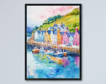 Isle of Skye Watercolor Poster Wall Art Isle of Skye Wall Hanging Home Décor Isle of Skye Gift Art Lovers Scotland Wall Art