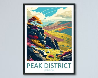 Peak District Print Peak District Home Decor Landscape Art Print Peak District Wall Art Nature Enthusiast Gift Wall Hanging Peak District UK