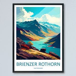 Brienzer Rothorn Travel Print Wall Art Brienzer Rothorn Wall Hanging Home Décor Brienzer Rothorn Gift Art Lovers Switzerland Art Lover Gift