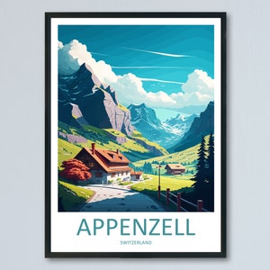 Appenzell Travel Print Wall Art Appenzell Wall Hanging Home Décor Appenzell Gift Art Lovers Switzerland Art Lover Gift Appenzell Travel Art