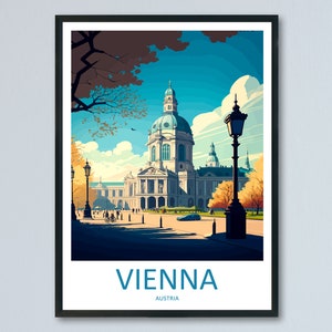 Vienna Travel Print Wall Art Vienna Wall Hanging Home Decoration Vienna Gift Art Lovers Wall Art Print Art Vienna Wall Print Austria Art