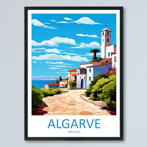 Algarve Travel Print Wall Art Algarve Wall Hanging Home Décor Algarve Gift Art Lovers Portugal Art Lover Gift Algarve Wall Art