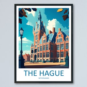 The Hague Travel Print Wall Art The Hague Wall Hanging Home Decoration The Hague Gift Art Lovers Wall Art Print The Hague Wall Décor Poster