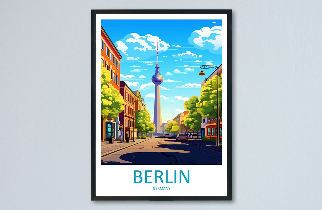Berlin Travel Print Wall Art Berlin Wall Hanging Home Décor Berlin Gift ...