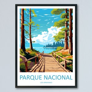 Parque Nacional Los Arrayanes Viaje Impresión Pared Arte Parque Nacional Los Arrayanes Pared Colgante Casa Decoración Regalo Arte Amantes Arte de pared