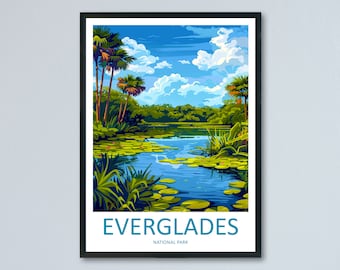 Everglades National Park Travel Print Wall Art Everglades National Park Wall Hanging Home Décor Everglades National Park Gift Art Lovers
