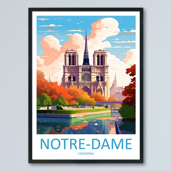 Notre Dame Wall Art Etsy