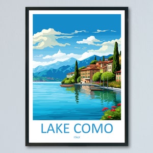 Lake Garda Travel Print Wall Art Lake Garda Wall Hanging Home Decoration Lake Garda Gift Art Lovers Wall Art Print Art Lake Garda Travel Art