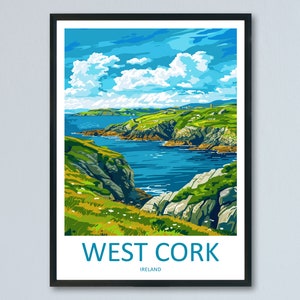 West Cork Print West Cork Home Decor Landscape Art Print West Cork Wall Art for Ireland Enthusiast Gift Wall Hanging