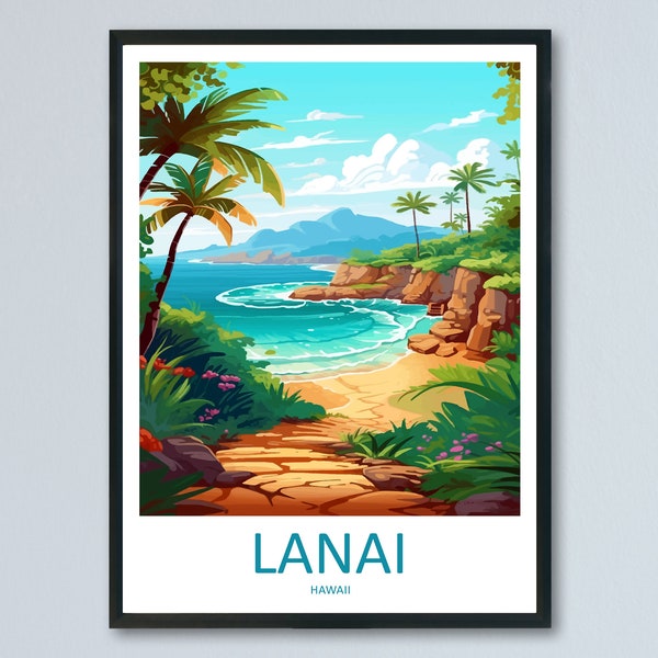 Lanai Travel Print Wall Art Lanai Wall Hanging Home Décor Lanai Gift Art Lovers Hawaii Art Lover Gift Print Artwork Hawaii Art Gift