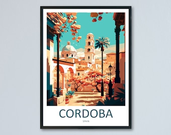 Cordoba Travel Print Wall Art Cordoba Wall Hanging Home Décor Cordoba Gift Art Lovers Spain Art Lover Gift Cordoba Wall Décor Cordoba Art