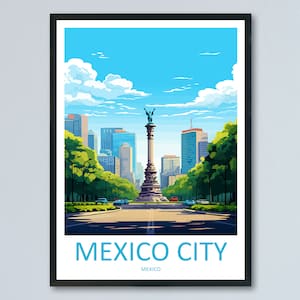 Mexico City Travel Print Wall Art Mexico City Wall Hanging Home Decoration Mexico City Gift Art Lovers Wall Art Print Art Mexico City Print