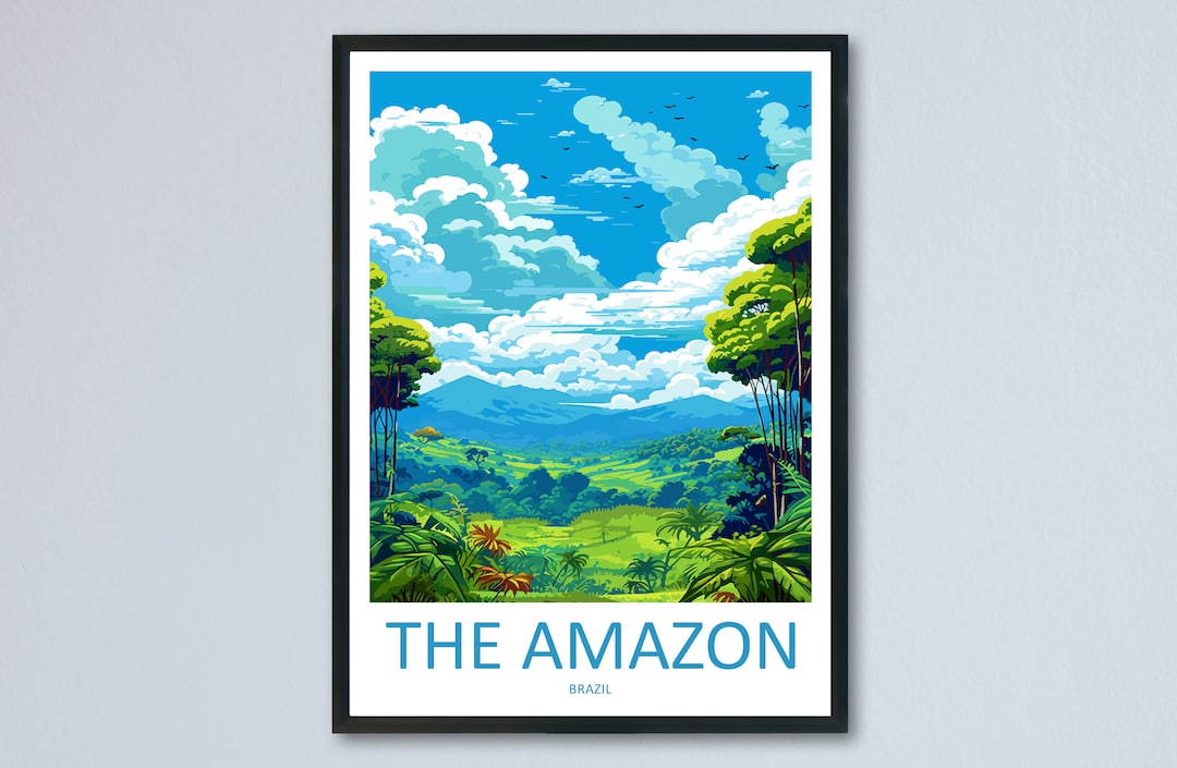 Amazon Rainforest Travel Print Wall Art Amazon Rainforest Wall Etsy