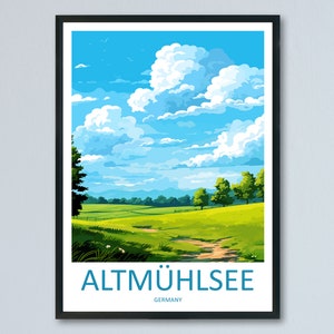 Altmühlsee Travel Print Altmühlsee Home Décor Germany Art Print Germany Altmühlsee Wall Print For Altmühlsee Gift