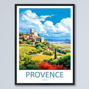 Provence Travel Print Wall Art Provence Wall Hanging Home Décor Provence Gift Art Lovers France Art Lover Gift Provence Art Provence Art
