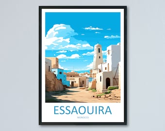Essaouira Travel Print Wall Art Essaouira Wall Hanging Home Décor Essaouira Gift Art Lovers Morocco Art Lover Gift Wall Art Morocco Art