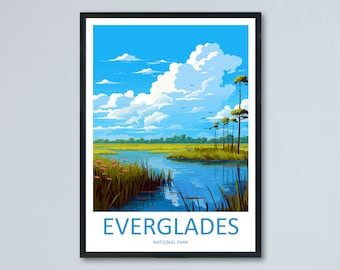 Everglades National Park Travel Print Wall Art Everglades National Park Wall Hanging Home Décor Everglades National Park Gift Art Lovers