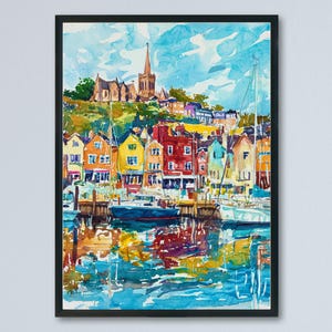 Bristol Watercolor Poster Wall Art Bristol Wall Hanging Home Décor Bristol Gift Art Lovers United Kingdom Wall Art