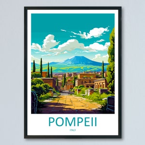 Pompeii Travel Print Wall Art Pompeii Italy Wall Hanging Home Decoration Pompeii Gift Art Lovers Wall Art Print Pompeii Italy Art Pompeii