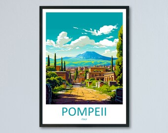 Pompeii Travel Print Wall Art Pompeii Italy Wall Hanging Home Decoration Pompeii Gift Art Lovers Wall Art Print Pompeii Italy Art Pompeii