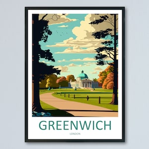 Greenwich Park Wydruk Podróży Greenwich Park Wystrój Domu Greenwich Park Wydruk Sztuki Greenwich Park Wydruk Ścienny Greenwich Park Prezent Dla Sztuki Londynu