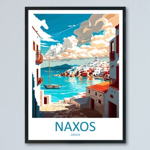 Naxos Travel Print Wall Art Naxos Greece Wall Hanging Home Decoration Naxos Gift Art Lovers Wall Art Print Naxos Greece Wall Art