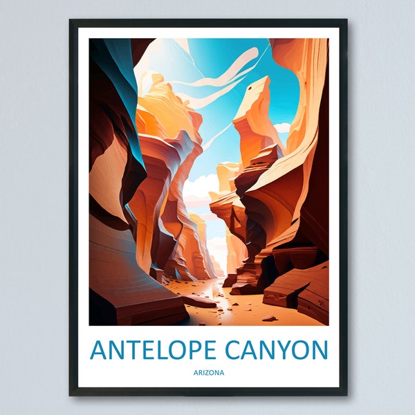 Antelope Canyon Reisedruck Wandkunst Antelope Canyon Wandbehang Wohnkultur Antelope Canyon Geschenk Kunstliebhaber Arizona Kunstliebhaber Geschenk