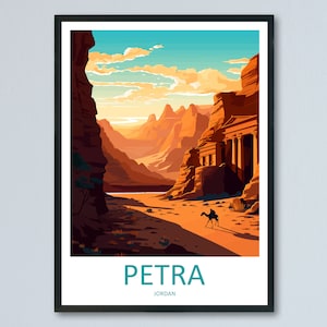 Petra Reise Print Wandkunst Petra Wandbehang Home Dekor Petra Geschenk Kunstliebhaber Jordan Kunstliebhaber Geschenk Petra Reise Poster