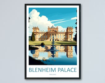 Blenheim Palace Travel Print Wall Art Blenheim Palace Wall Hanging Home Décor Blenheim Palace Gift Art Lovers England Art Lover Gift