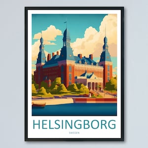 Helsingborg Print Helsingborg Home Décor Sweden Art Print Helsingborg Wall Print For Sweden Gift Wall Hanging Helsingborg Home Decor Artwork
