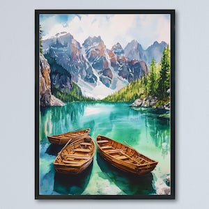 Dolomites Watercolor Poster Wall Art Dolomites Wall Hanging Home Décor Dolomites Gift Art Lovers Italy Art Lover Gift Italy Wall Art