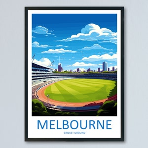 Melbourne Cricket Ground Travel Print Wall Art Melbourne Cricket Ground Wall Hanging Home Décor Melbourne Cricket Ground Gift Art Lovers