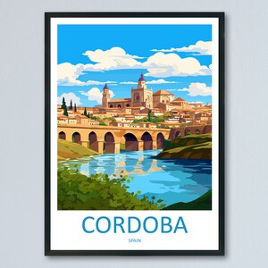 Cordoba Travel Print Wall Art Cordoba Wall Hanging Home Décor Cordoba Gift Art Lovers Spain Art Lover Gift Cordoba Wall Décor Cordoba Art