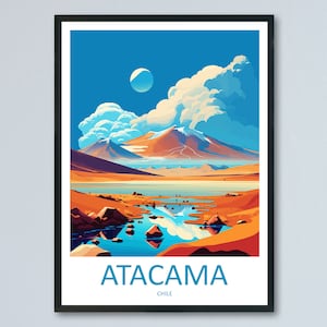 Atacama-Wüste Reise-Druck Wandkunst Atacama-Wüste Wandbehang Dekoration Atacama-Wüste Geschenk Kunstliebhaber Wand Kunst Druck Kunst Atacama
