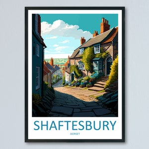 Shaftesbury Travel Print Wandkunst Shaftesbury Wandbehang Home Décor Shaftesbury Geschenk Kunstliebhaber England Kunstliebhaber Geschenk Shaftesbury Kunstwerk