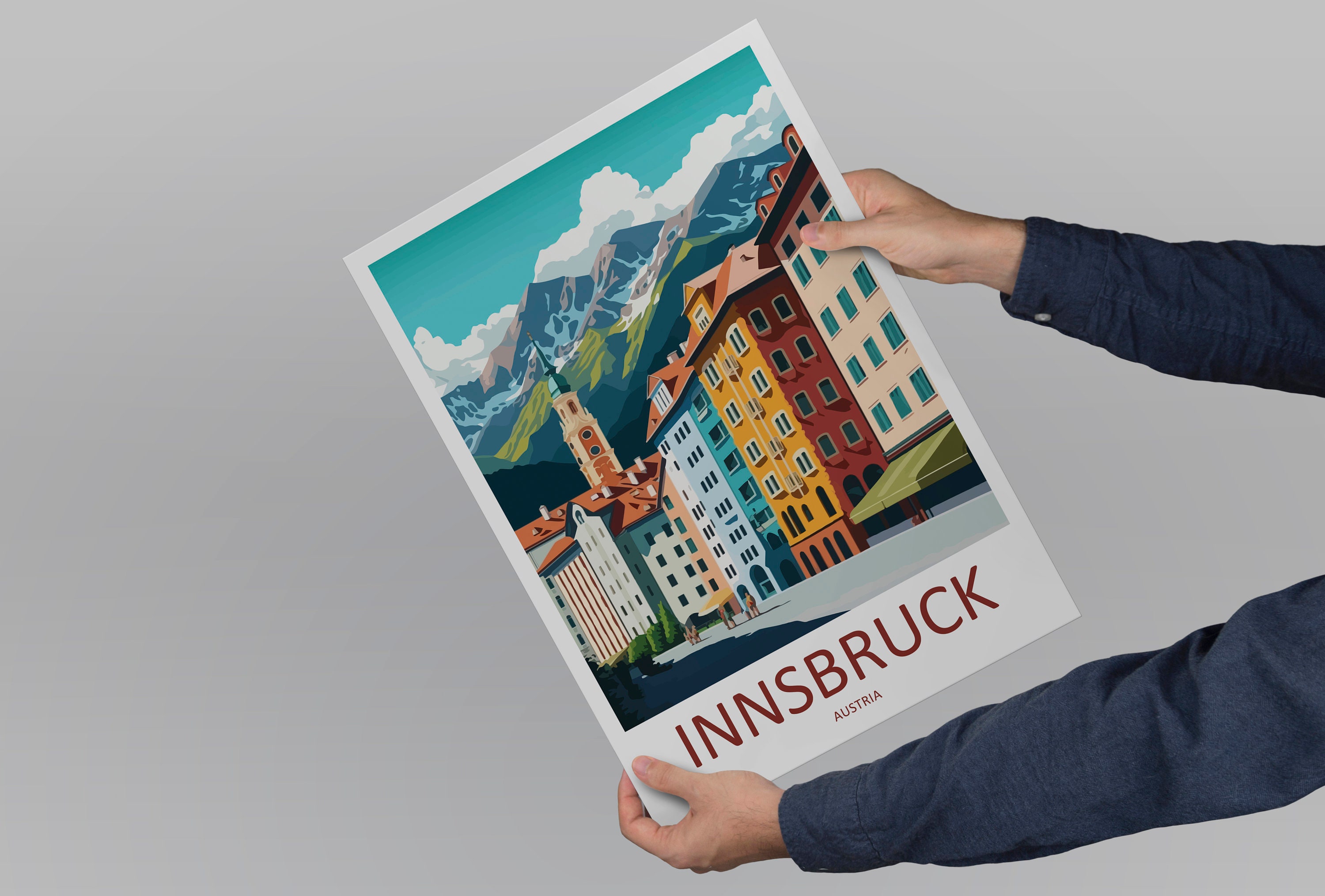 Innsbruck Print Innsbruck Home Decor Landscape Art Print Innsbruck Print Innsbruck Home Decor Landscape Art Print
