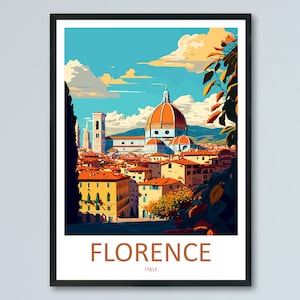 Florence Travel Print Wall Art Florence Italy Wall Hanging Home Decoration Florence Gift Art Lovers Wall Art Print Florence Italy Wall Print