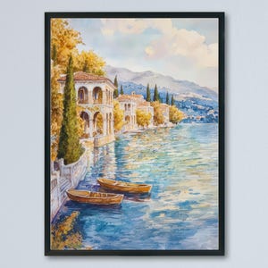 Ioannina Watercolor Poster Wall Art Ioannina Wall Hanging Home Décor Ioannina Gift Art Lovers Greece Wall Art