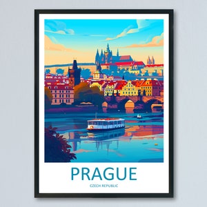 Prague Travel Print Wall Art Prague Wall Hanging Home Décor Prague Gift Art Lovers Czech Republic Art Lover Gift Prague Art Decor